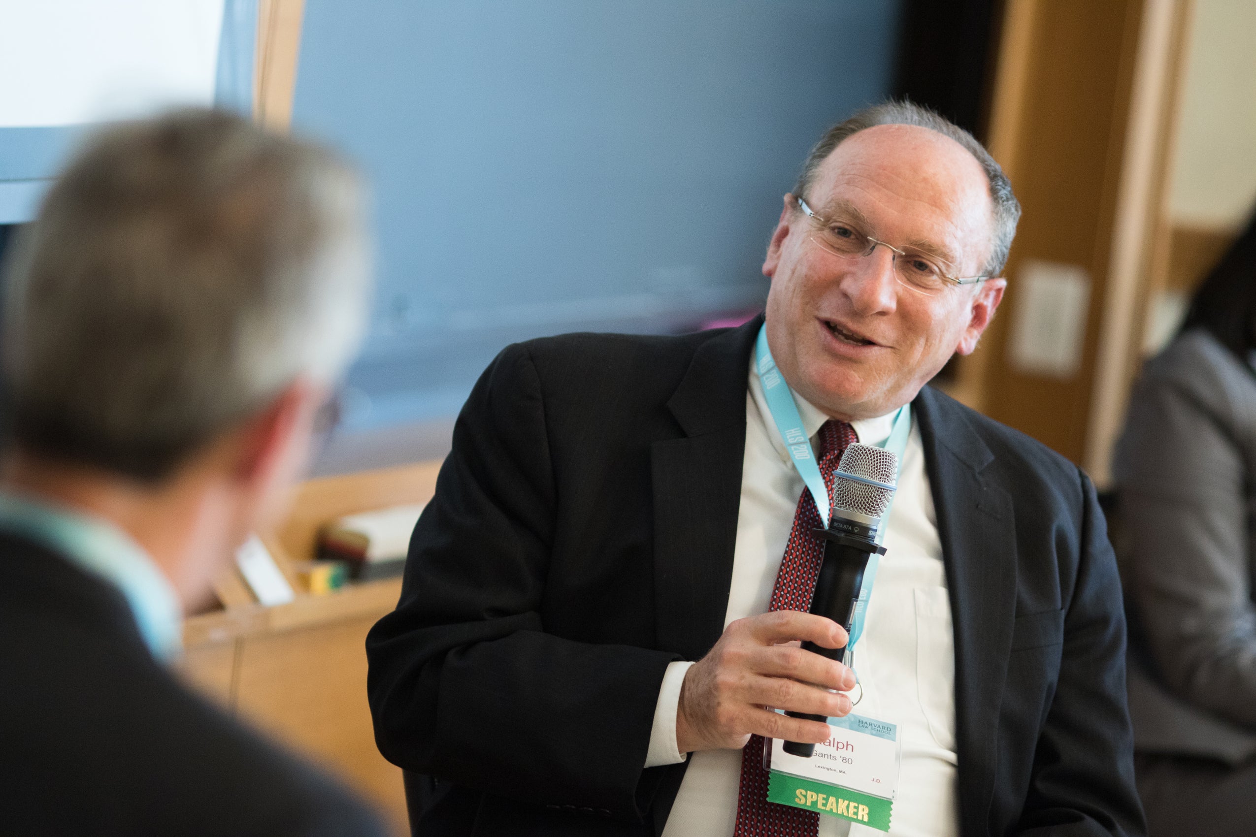 Ralph Gants speaking at HLS in the World event at HLS